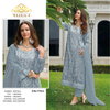 Maaria A 1176 Naylon Orgenza  With Embroidery Work Dress Material Wholesale Suppliers In Mumbai
